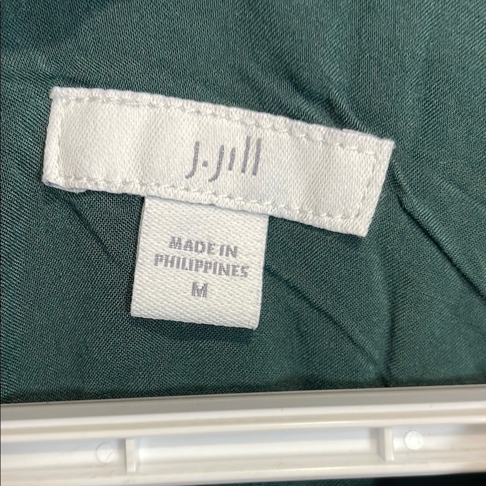 J. JILL Emerald Green Tiered Maxi Dress, M - Picture 3 of 9